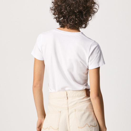 Pepe Jeans Γυναικεία κοντομάνικη μπλούζα Bellrose N Basic T-Shirt With Logo